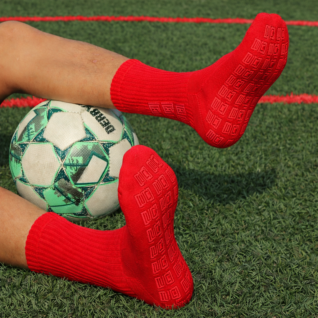 Clutch Crew Grip Socks - L/XL, Red image
